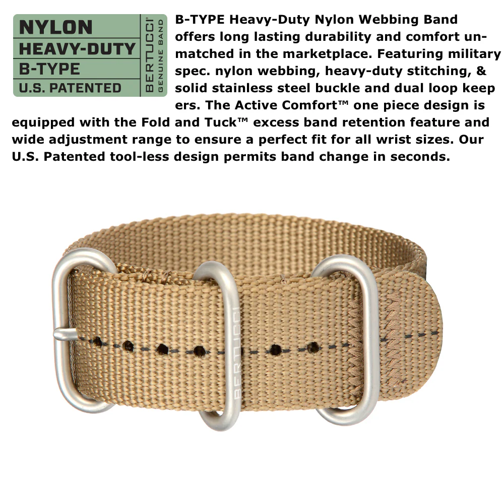#11041 DX3® Plus™ - Black w/ Khaki Dial, Coyote w/ Black Dash Line™ Nylon Band - Image 5
