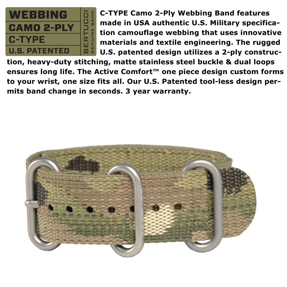 #11145 DX3® Camo™ - Blaze dial, w/ 64MC Multicam webbing band - Image 3