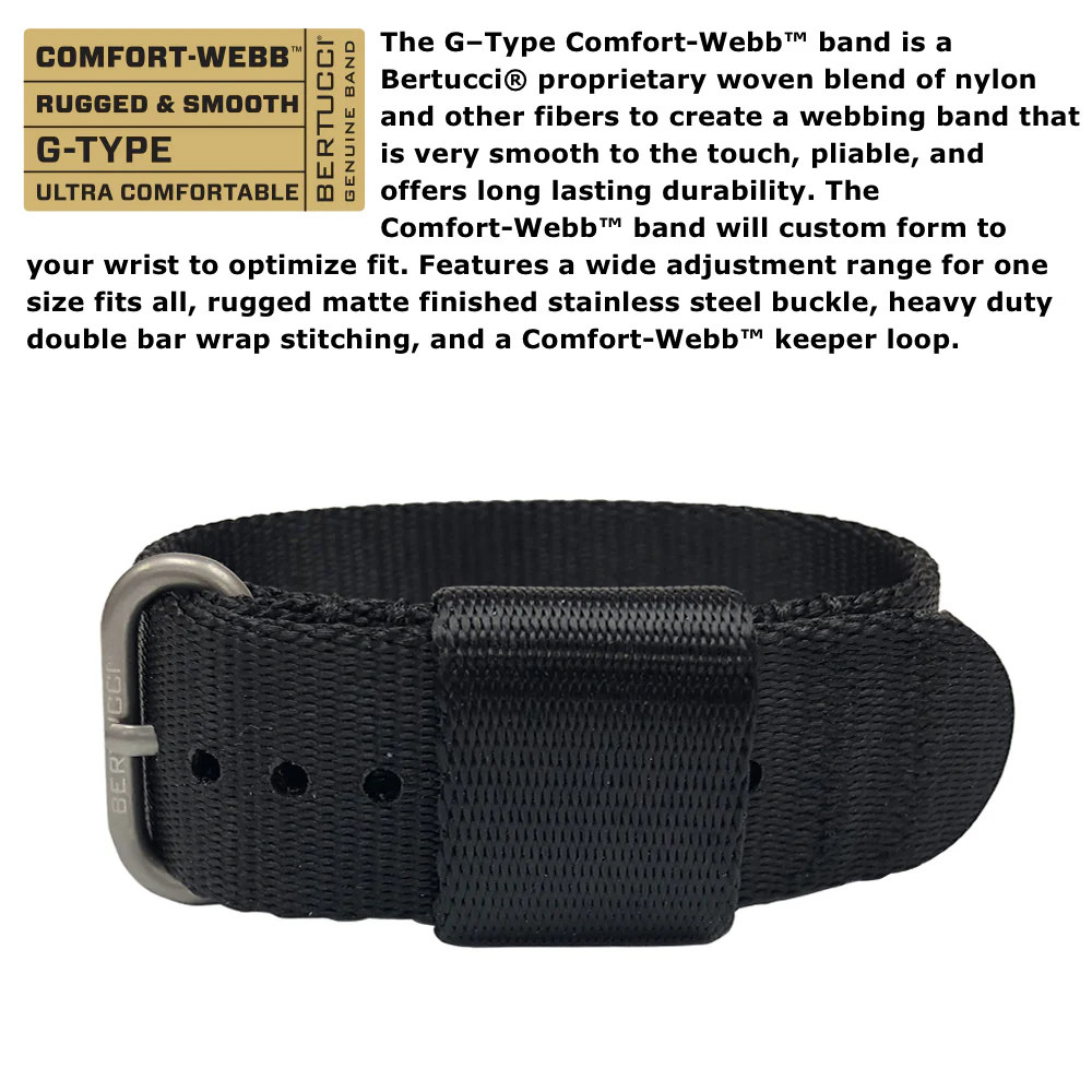 #11500 A-2S Vintage™ - Black dial, Black Comfort-Webb™ Band - Image 5