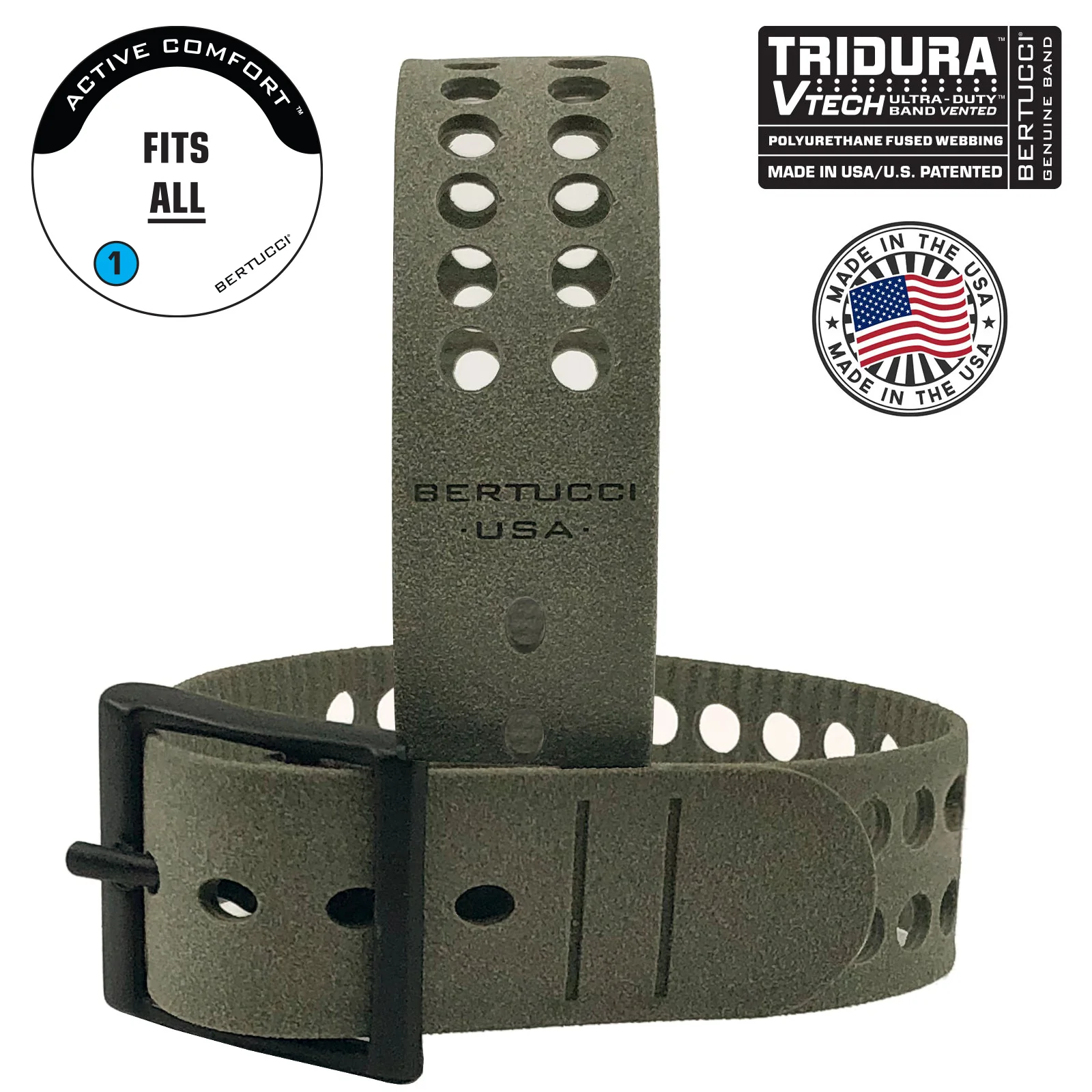 #11515 A-2S Military Ultra-Duty™, Black dial w/ #32V Foliage Vtech Tridura™ band + #301 Foliage Pro-Guard - Image 4