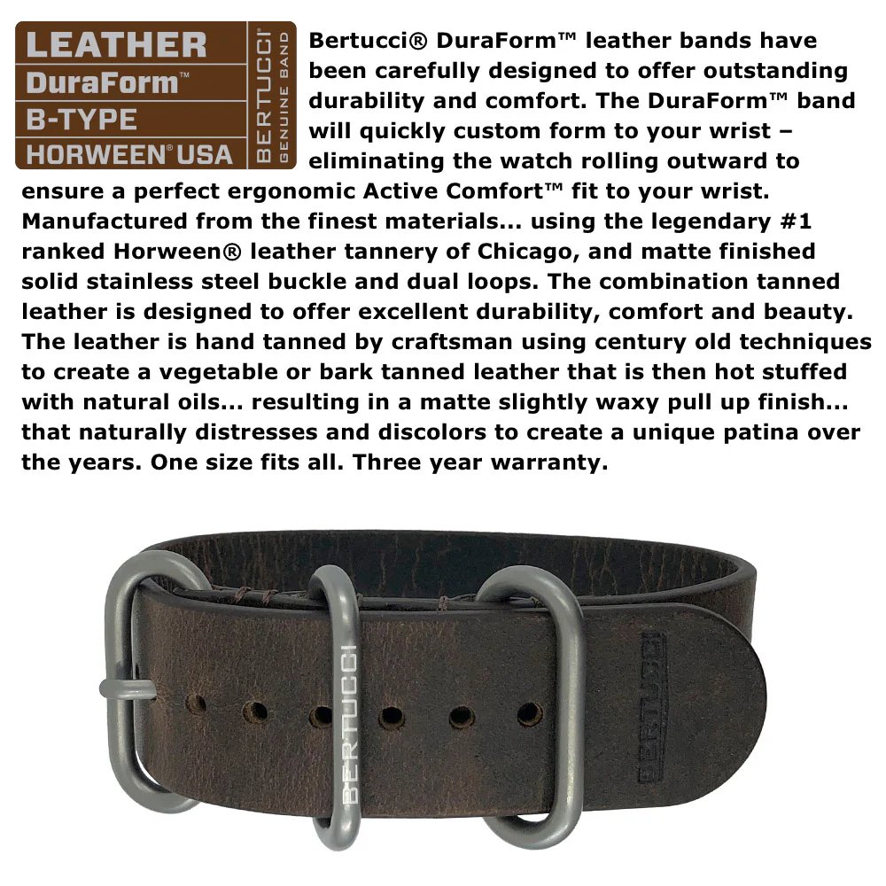 #12803 A-2TS Solar Classic - Black w/ Alpina Brown Duraform Leather Band - Image 8