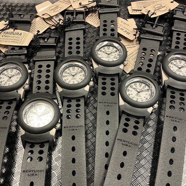 #22036 A-2SEL Super Illuminated Ghost Gray electroluminescent dial- #31V Black Vtech Tridura™ band + #300 Black Pro-Guard - Military Ultra-Duty™ - Image 8