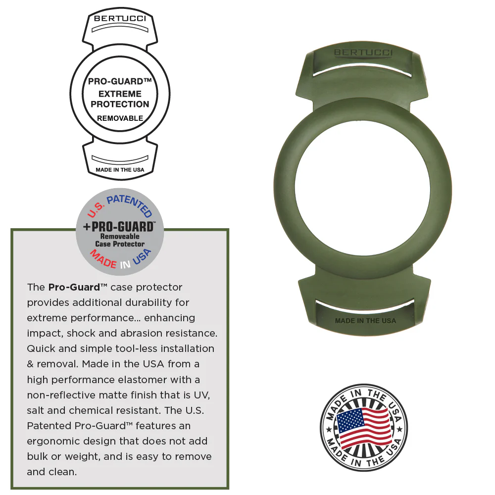 #22035 A-2SEL Super Illuminated Ghost Gray electroluminescent dial- #32V Foliage Vtech Tridura™ band + #301 Foliage Pro-Guard - Military Ultra-Duty™ - Image 3