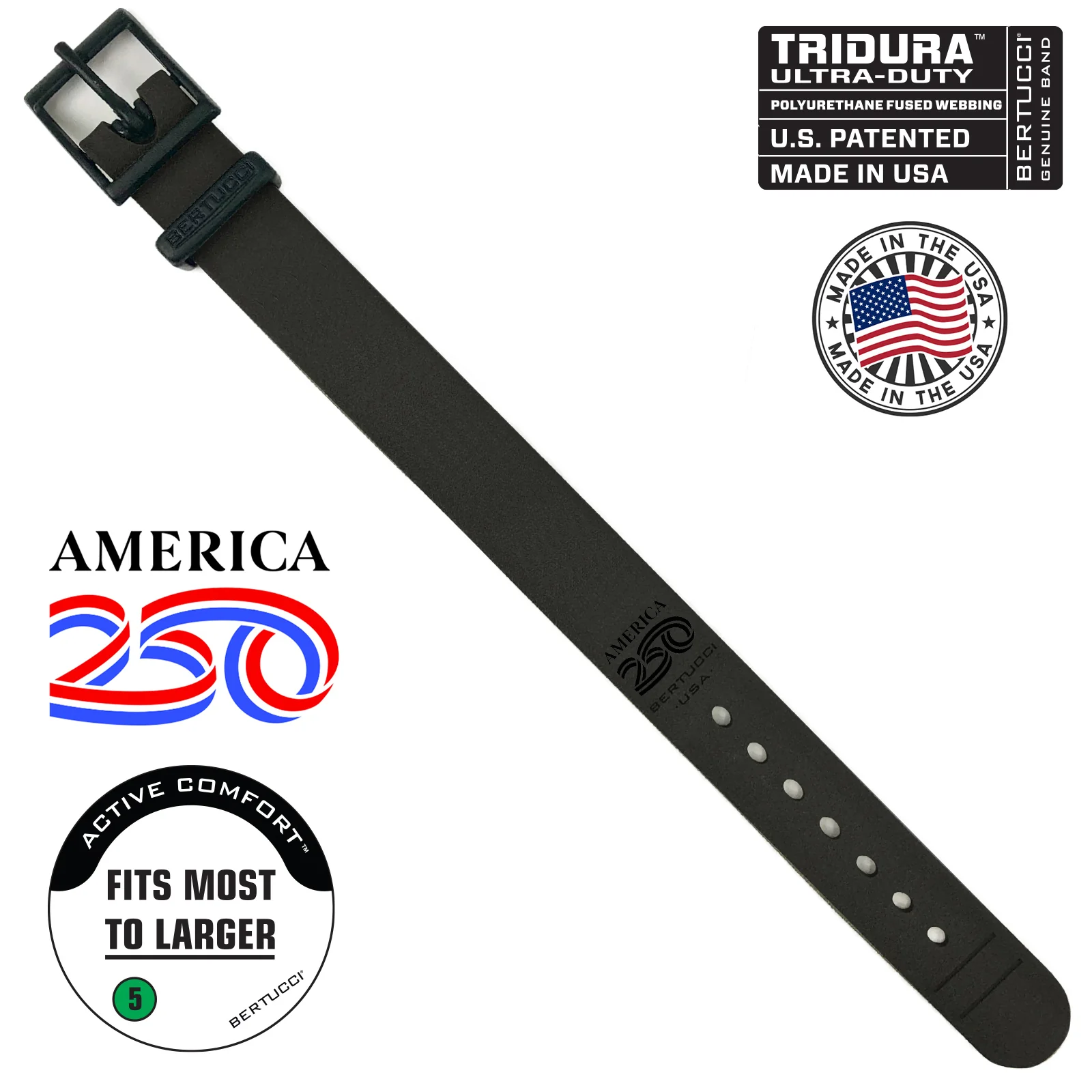 #31A - America 250 - Black, 7/8" - 22 mm size for A-2, A-3, A-6, A-7, & D-3 Cases - Image 3