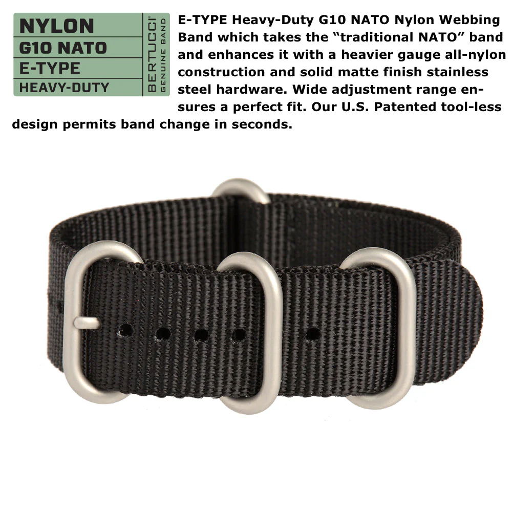 #12097 A-2T NATO - Black Dial w/ NATO Black Nylon Band - Image 6