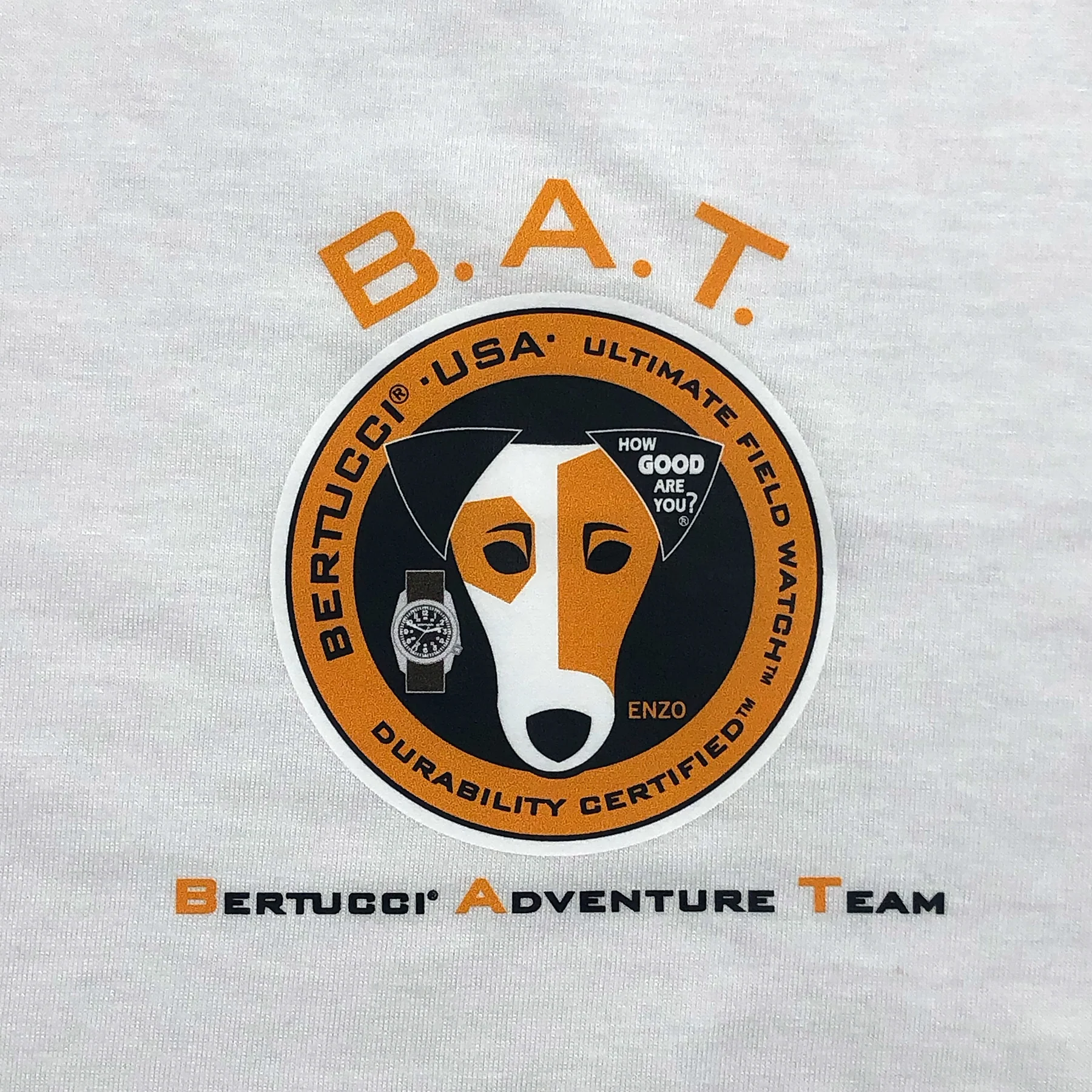 #A0040 Bertucci Adventure Team Official T-Shirt - White - Image 3